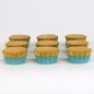 Preview: Cupcake Baking Cases - Blue with Gold Trim